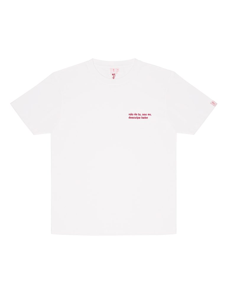 T-shirt "Não és tu, sou eu" Branco